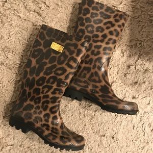 Guess Cheetah Print Rainboots - Size 9 - Used